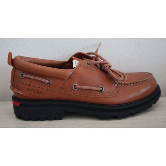 Sperry Top Sider STS24932 Men's Sz 9 Tan Unlined Lug 3-Eye Boat Shoes - Picture 8 of 16